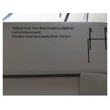 14.81" x 50.75" Over the Door Mirror - Room Essentials™ - White - Minor Chip on Frame