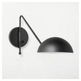 Metal Wall Sconce (Includes LED Light Bulb) - Black
