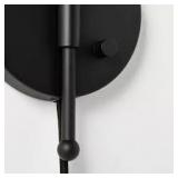 Metal Wall Sconce (Includes LED Light Bulb) - Black