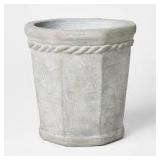 Octagon Concrete Planter Gray - Threshold™ designed with Studio McGee - 10"