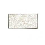 32" x 16" Paper Cloaked Leaves Unframed Wall Decor Natural: Madison Park Etched Botanical Artwork