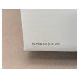 16" Luxe Wall Clock Black/Brass - Threshold™: Sleek Round Design for Home Decor