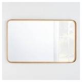 24" x 36" Rectangular Decorative Mirror with Rounded Corners