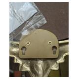 36" x 24"Decorative Wall Mirror Gold -  Modern Powder-Coated Metal