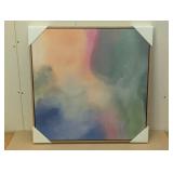 24"x24" Abstract Canvas Framed Art