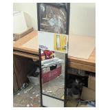 14"x58" Easel Mirror Black