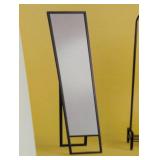 14"x58" Easel Mirror Black