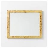 24"x30" Burl Wood Wall Mirror - Threshold™ designed with Studio McGee