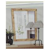 24"x30" Burl Wood Wall Mirror - Threshold™ designed with Studio McGee