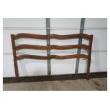 Vintage Wooden Headboard 56" wide