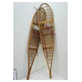 Vintage/Antique Snowshoes 47" long w/ Trekking poles