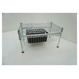 2-tier pull out sliding basket freestanding shelving