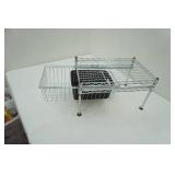 2-tier pull out sliding basket freestanding shelving