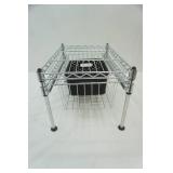 2-tier pull out sliding basket freestanding shelving