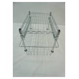 2-tier pull out sliding basket freestanding shelving