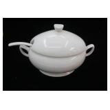 Food Network Porcelain Soup Tureen & Home Essentials Ceramic Yellow Milk Pitcher
