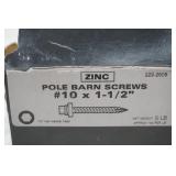 Gold Triple Coated Deck Screws and Zinc Pole Barn Screws