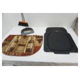 Motor Trend Rubber Car Mat, Rug, & Standing Dust Pan & Broom