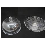 Glass Cake Tray & Cover