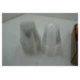 Cup Lot: Vintage glasses & plastic solo punch cups