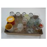 Cup Lot: Vintage glasses & plastic solo punch cups