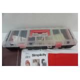 Sewing Lot: Fabric, Organizer, and some supplies