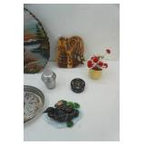 Silver Plated Tray, Mirrored Candle Stand, Vintage & Modern Decor