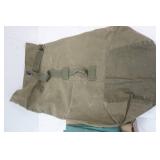 Vintage Rubber Fabric Air Mattresses & Army Duffle Bag