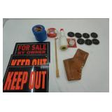 Blue Masking Tape (5 rolls), Regular Masking Tape (2 Rolls) Super Sliders for furniture, tool belt pouch, For Sale & keep Out Signs, packing saran wrap