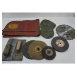 Fender Cover, Trowels, Grinding and Sanding Wheels, 12" Saw Blade