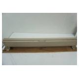 Mounted baseboard plug-in heater