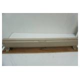 Mounted baseboard plug-in heater