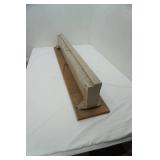 Mounted baseboard plug-in heater