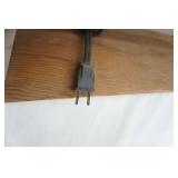 Mounted baseboard plug-in heater