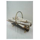 Birch Firewood & Log Holder