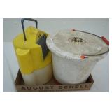Minnow Buckets, poly & Styrofoam