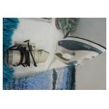 Lighthouse Latch Hook, Iron, Steamer, Small Ironing Board, Throw Pillows