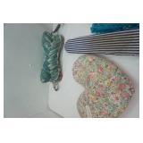 Lighthouse Latch Hook, Iron, Steamer, Small Ironing Board, Throw Pillows