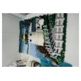 Lighthouse Latch Hook, Iron, Steamer, Small Ironing Board, Throw Pillows