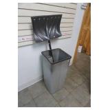 Metal Garbage Can, Snow Shovel, Galvanized & Poly piping