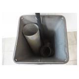 Metal Garbage Can, Snow Shovel, Galvanized & Poly piping
