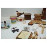 Coaster Sets, Candle Holders, Lighthouse Planter, Decorative mini hats, and other decor