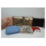 Throw Pillows, Bed Sheets, Doily