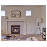 36" x 26" French Country Mantel Mirror Black - Threshold