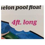 BigMouth Inc X Original Squishmallows Wanda The Watermelon Pool Float 4 Ft Long