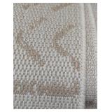 Beige 9 ft. x 12 ft. Waikiki Trellis Modern Indoor Outdoor Area Rug
