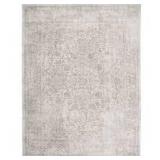 SAFAVIEH Evoke Ivory/Taupe 9 ft. x 12 ft. Distressed Border Medallion Area Rug