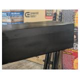 Dogberry Collections Modern Farmhouse 6 ft. Midnight Black Cap-Shelf Mantel