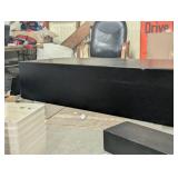 Dogberry Collections Modern Farmhouse 6 ft. Midnight Black Cap-Shelf Mantel