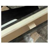 Dogberry Collections Modern Farmhouse 6 ft. Midnight Black Cap-Shelf Mantel